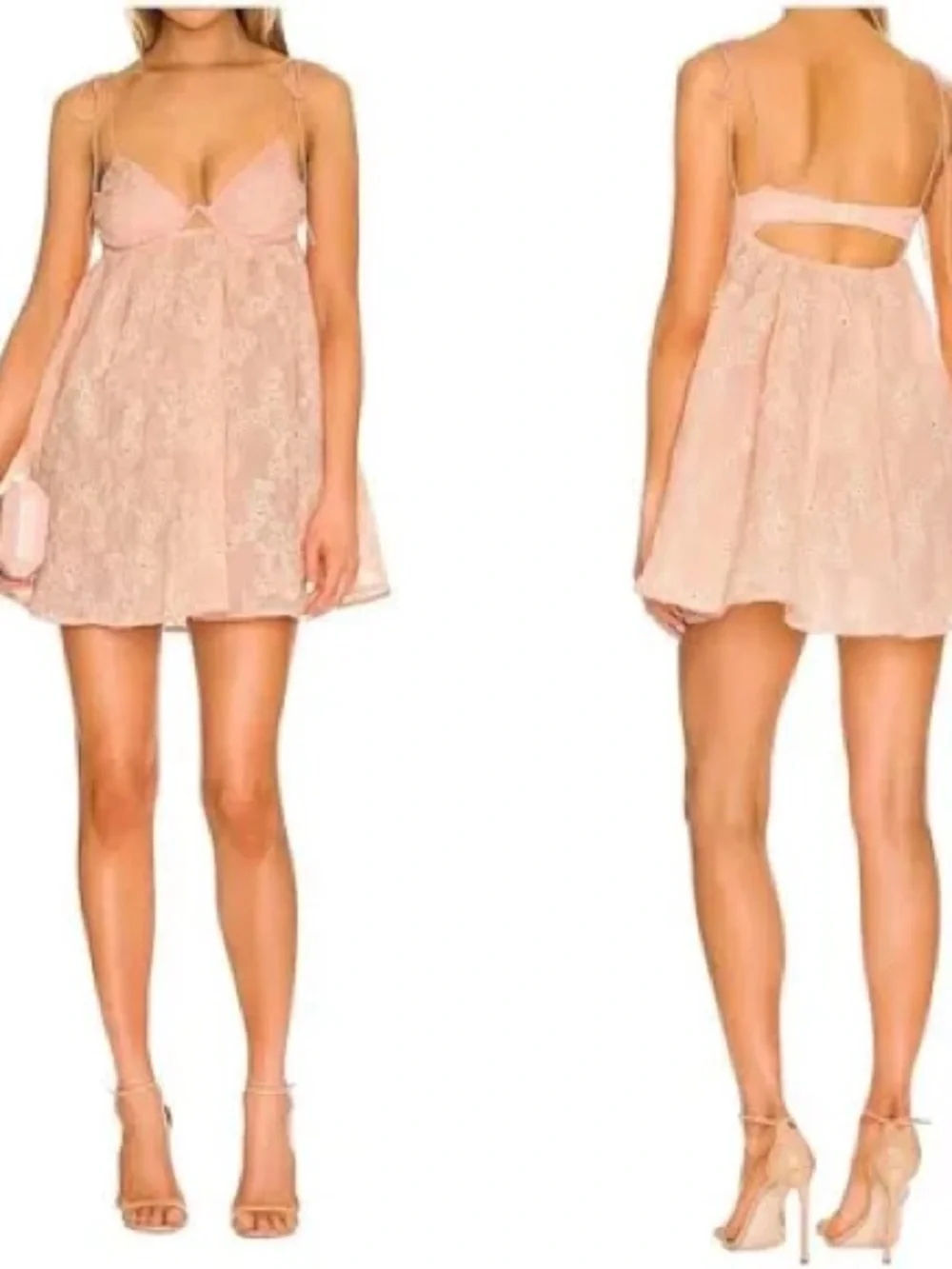 For Love & Lemons Peach Mini Dress - Picture 2 of 12
